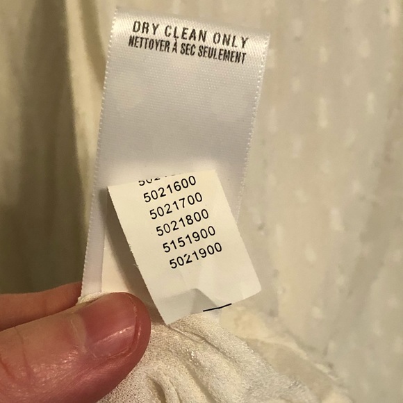 Lucky Brand Sheer Swiss Dot Blouse - Picture 8 of 8